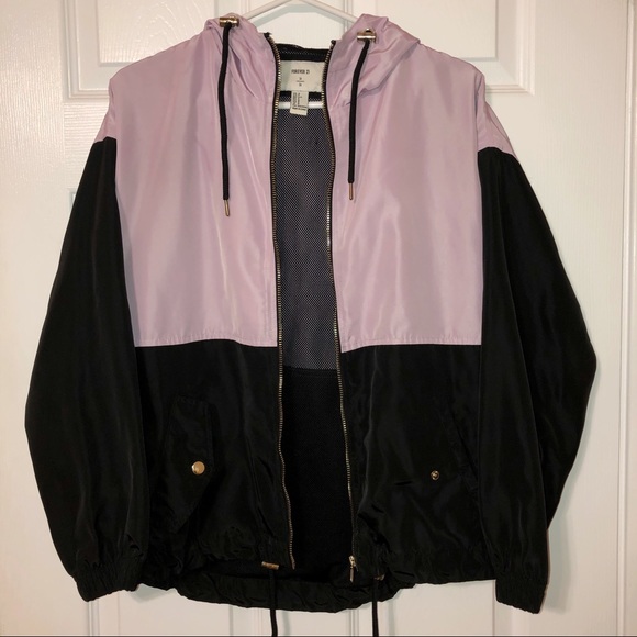 Forever 21 Hooded Windbreaker - Picture 3 of 7